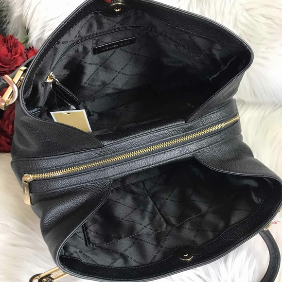 NWT MICHAEL KORS LEIGHTON LARGE SHOULDER TOTE - Picture 5 of 6